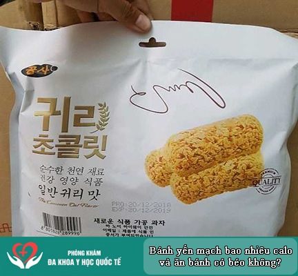 bánh yến mạch bao nhiêu calo