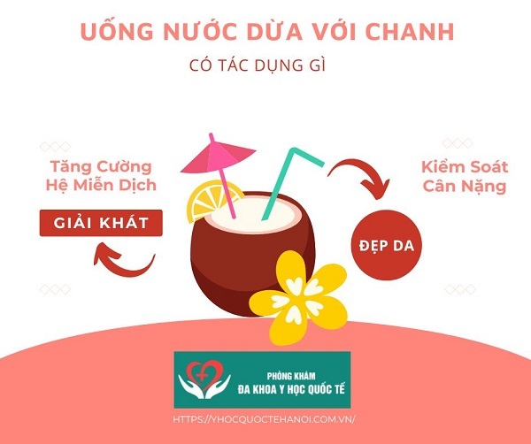 Mỗi ngày uống bao nhiêu lượng nước dừa với chanh là tốt cho sức khỏe?
